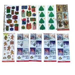 Vintage Christmas Sticker Bundle Stickopotamus Hallmark Stickeroni Mrs Grossmans